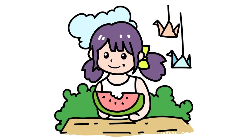 夏至的简笔画画法夏至的简笔画步骤