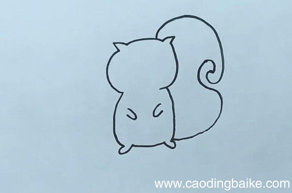 松鼠简笔画松鼠怎么画