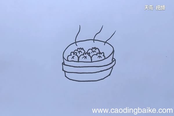 小笼包简笔画 小笼包怎么画