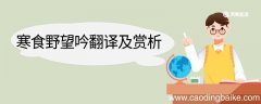 寒食野望吟翻译及赏析 寒食野望吟的翻译及赏析