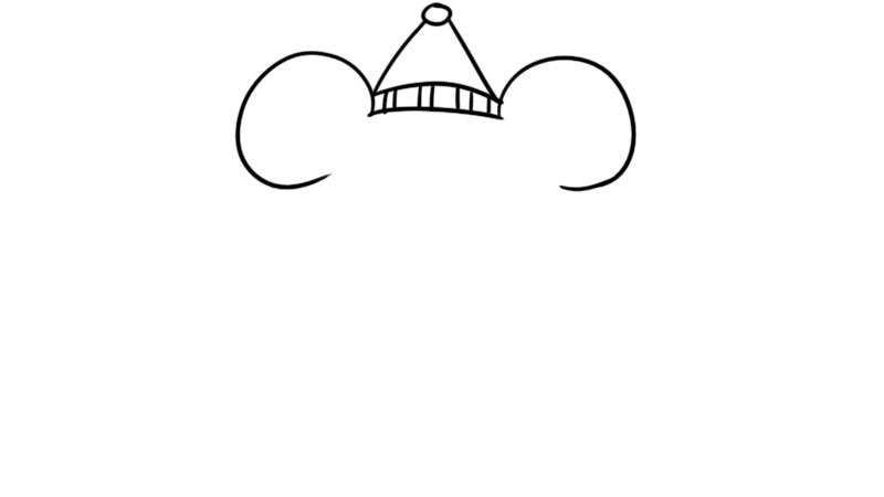 可爱老鼠贴纸简笔画
