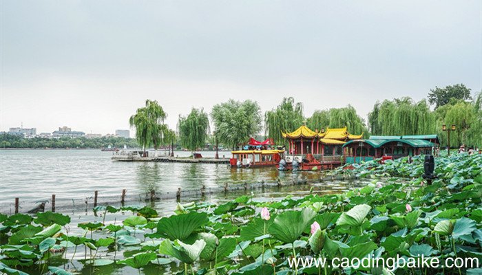 四面桃花三面柳,一城山色半城湖写的哪个城市 一城山色半城湖.是哪个城市