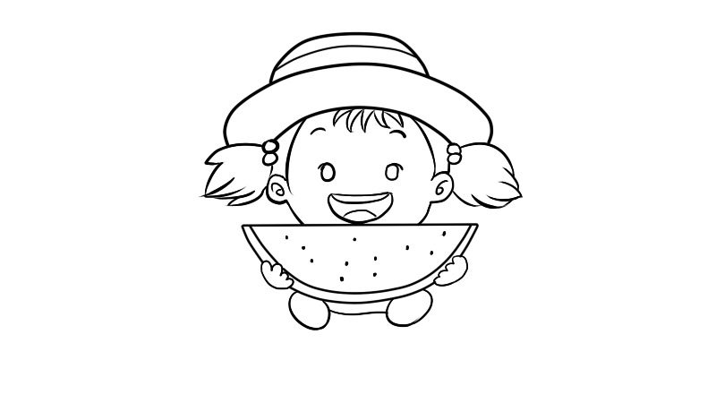 夏至的简笔画步骤夏至的简笔画教程