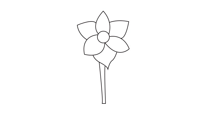 水仙花简笔画教程水仙花简笔画画法