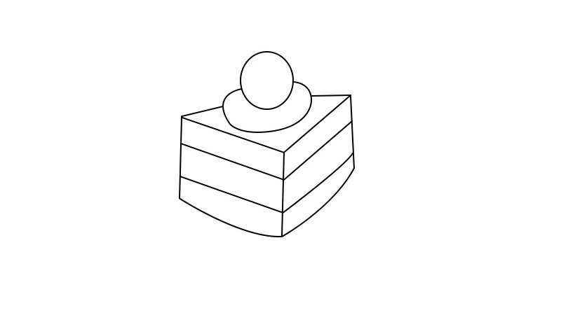 甜点简笔画画法甜点简笔画步骤