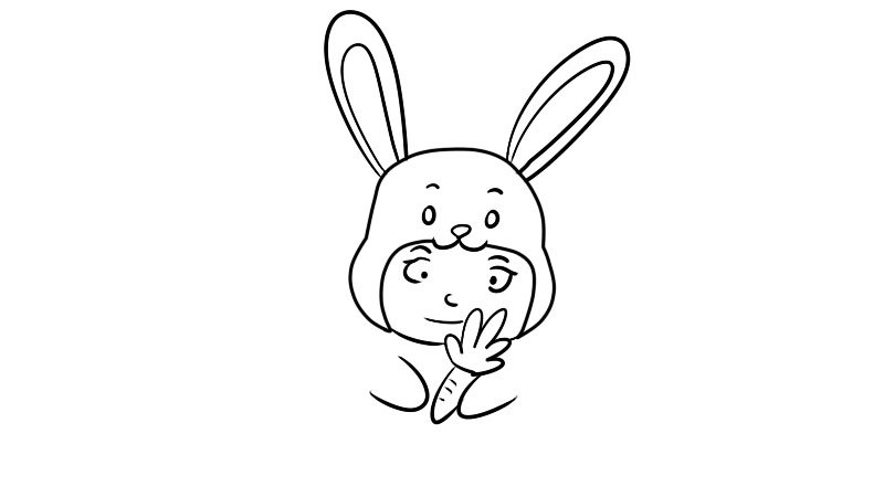 可爱兔简笔画 可爱兔怎么画