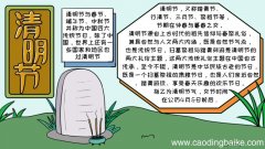 清明节手抄报模板内容怎么画