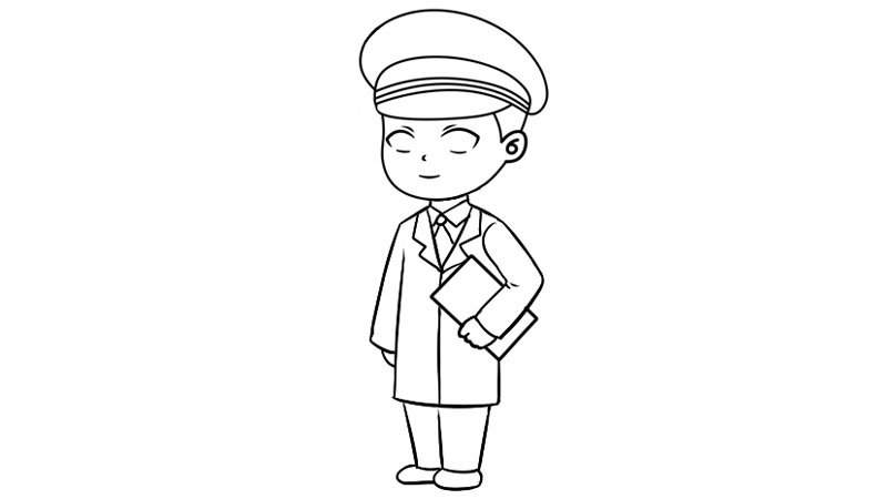 军医简笔画怎么画军医简笔画画法
