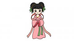 古风美女简笔画