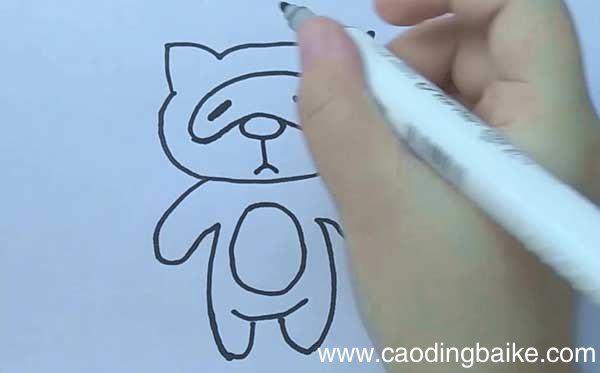 小熊简笔画 小熊怎么画才可爱好看