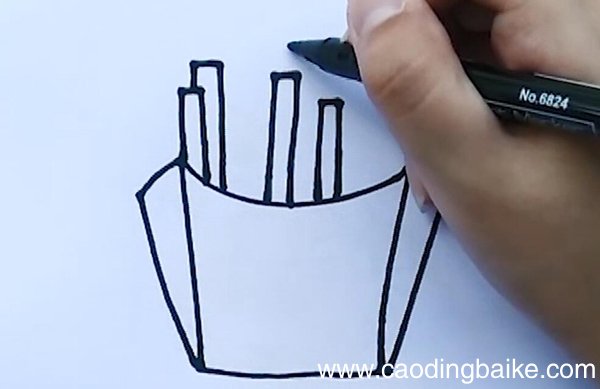 薯条简笔画薯条简笔画步骤