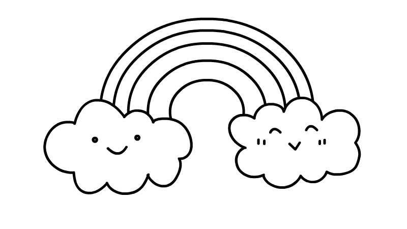 彩虹简笔画 彩虹简笔画怎么画