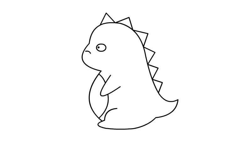 超级可爱小恐龙简笔画超级可爱小恐龙简笔画怎么画