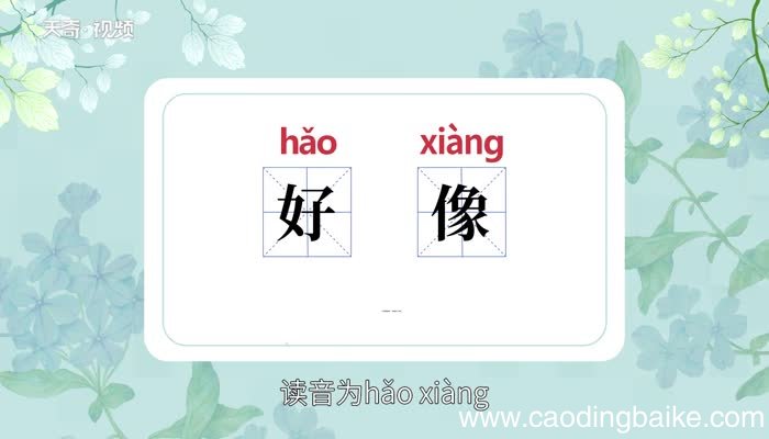 好像的意思 好像的意思是什么