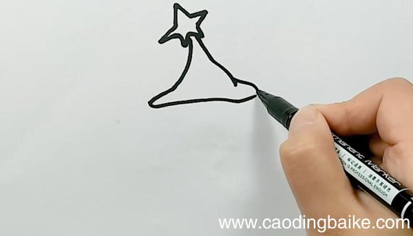 可爱小女巫简笔画可爱小女巫怎么画