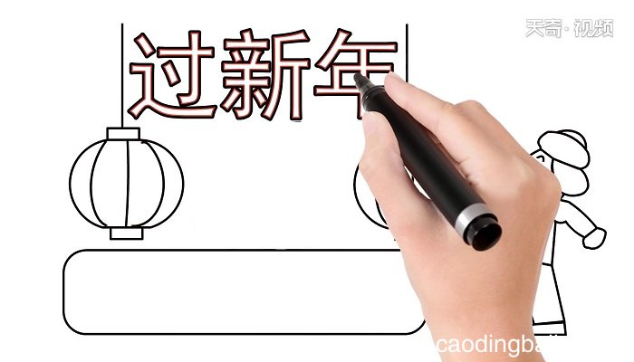 新年手抄报 新年画报