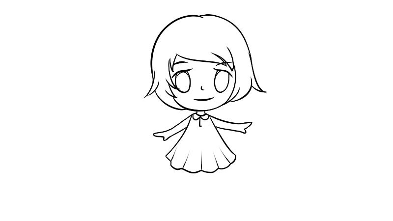 卡通人物女孩简笔画怎么画卡通人物女孩简笔画画法