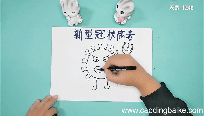 新型病毒手抄报 新型病毒画报