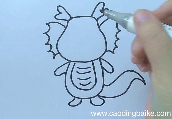 小绿龙简笔画 小绿龙的画法
