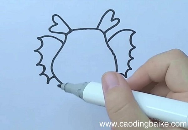 小绿龙简笔画 小绿龙的画法