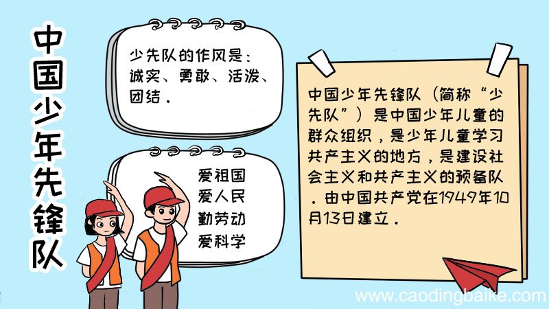中国少年先锋队手抄报