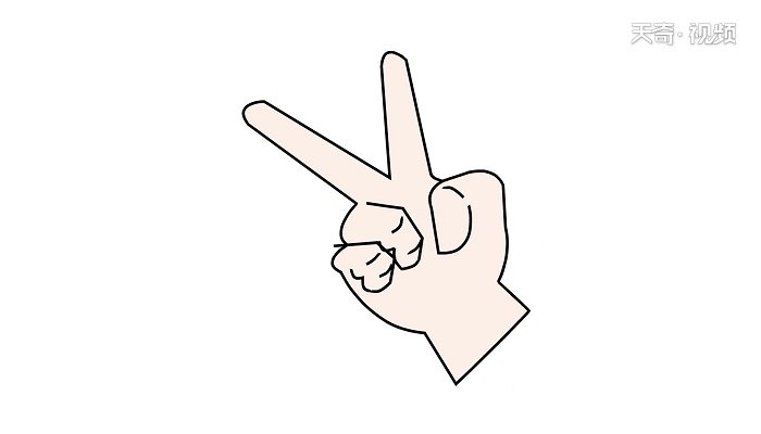 剪刀手简笔画 剪刀手简笔画怎么画