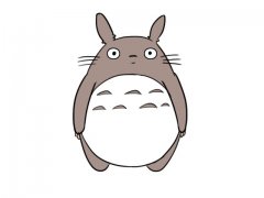 龙猫图片卡通简笔画 龙猫简笔画画法