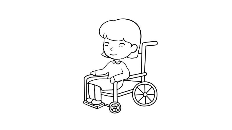 助残日残疾人简笔画怎么画助残日残疾人简笔画教程