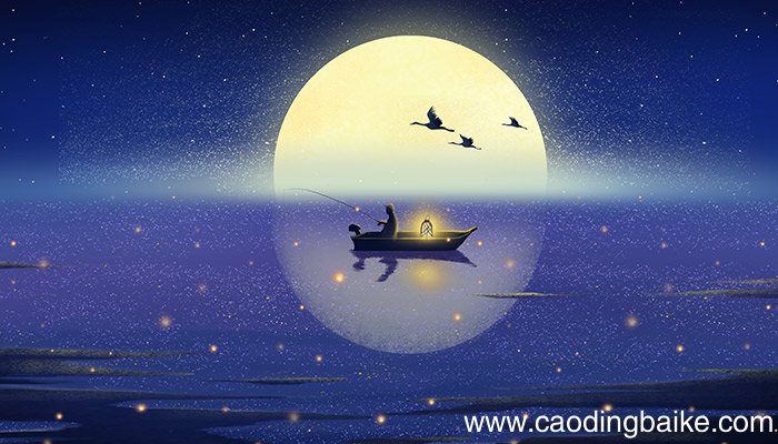 月夜孤江垂钓这首诗描写了哪些事物 月夜孤江垂钓这首诗描写的事物