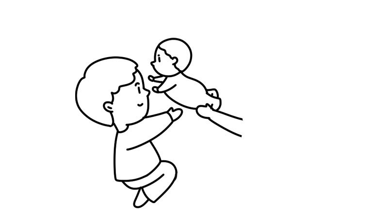 和爸爸妈妈过儿童节简笔画画法和爸爸妈妈过儿童节简笔画步骤