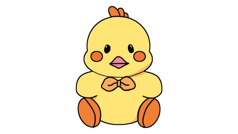 玩具小鸡简笔画教程玩具小鸡简笔画画法