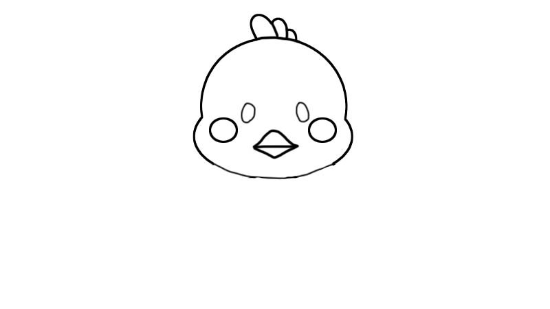 玩具小鸡简笔画教程玩具小鸡简笔画画法
