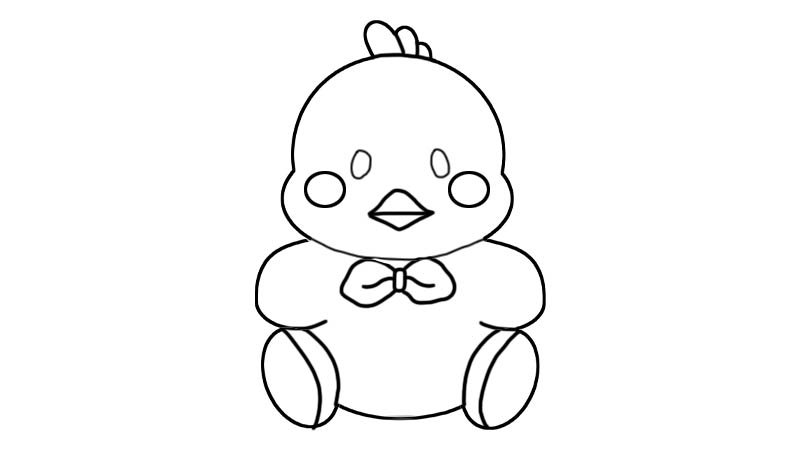 玩具小鸡简笔画教程玩具小鸡简笔画画法