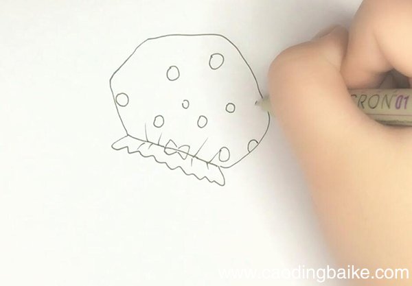 浴帽简笔画