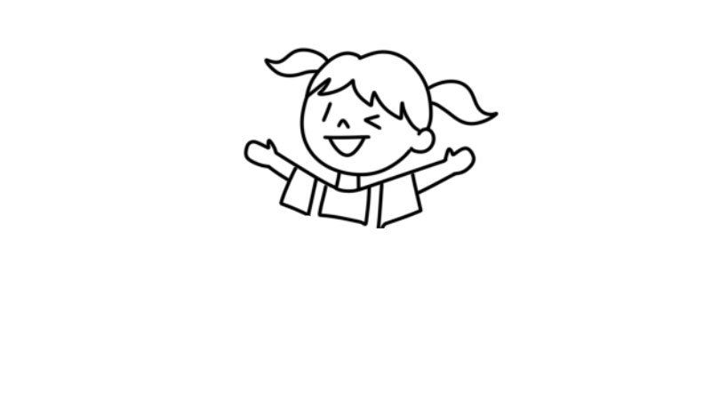 欢乐的儿童节简笔画怎么画欢乐的儿童节简笔画教程