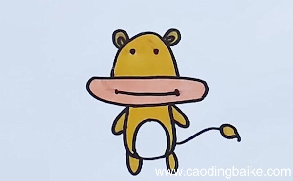牛简笔画牛的简笔画步骤