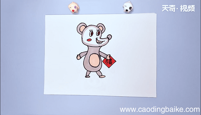福气鼠的简笔画 福气鼠的简笔画画报
