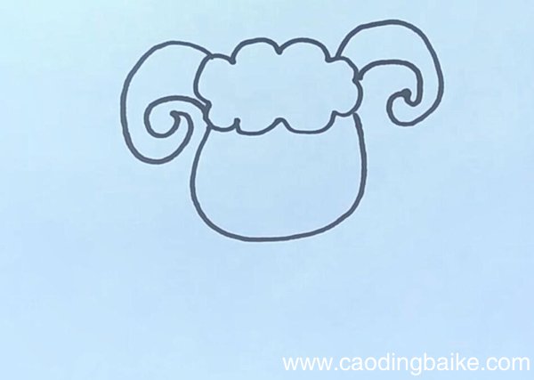 盘羊简笔画盘羊简笔画步骤