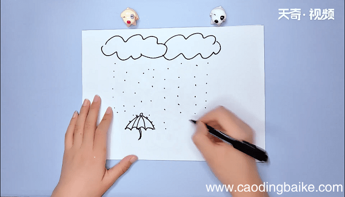 毛毛细雨的简笔画 毛毛细雨的简笔画画报