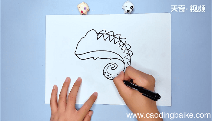 变色龙的简笔画 变色龙的简笔画怎么画