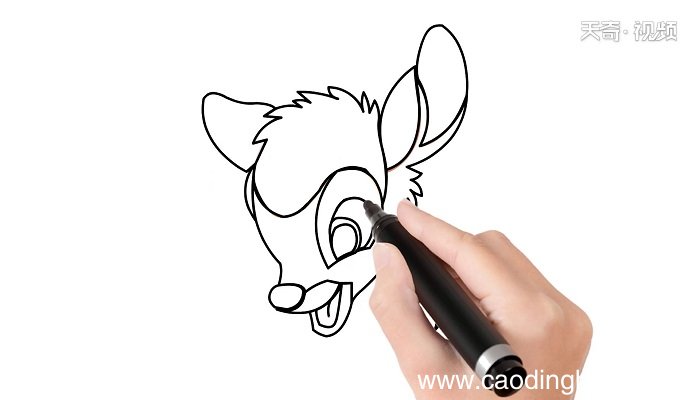 小鹿斑比简笔画 小鹿斑比简笔画怎么画