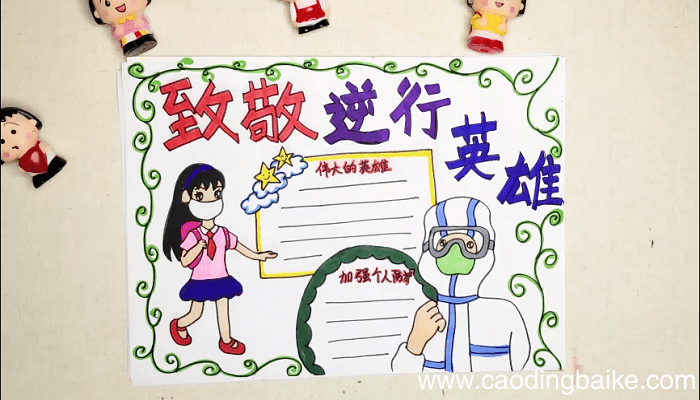 逆行英雄手抄报 逆行英雄画报