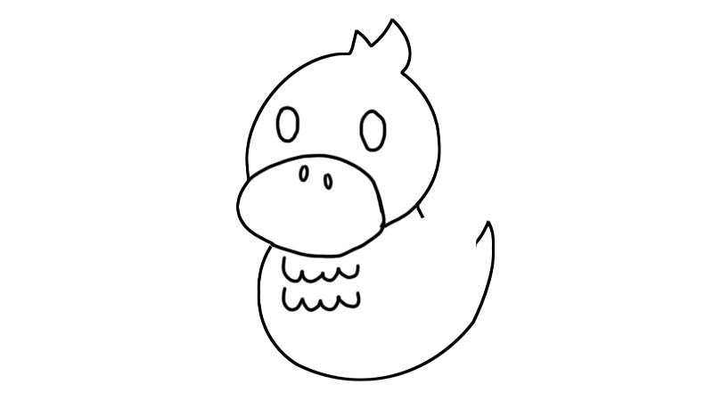 玩具鸭子简笔画画法玩具鸭子简笔画步骤
