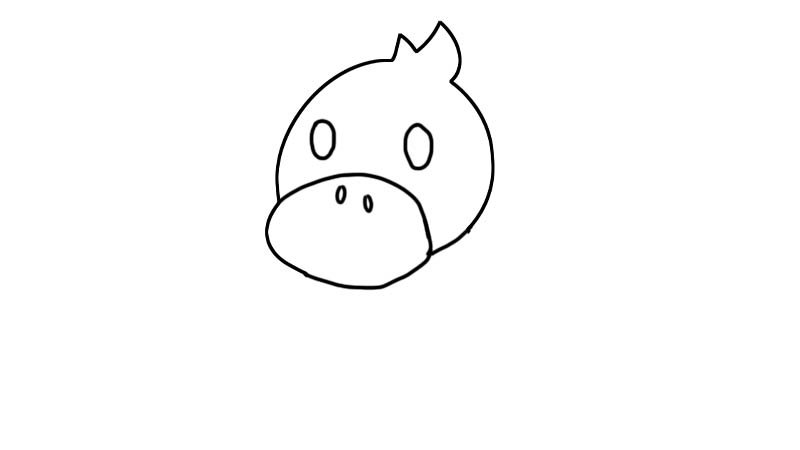 玩具鸭子简笔画画法玩具鸭子简笔画步骤