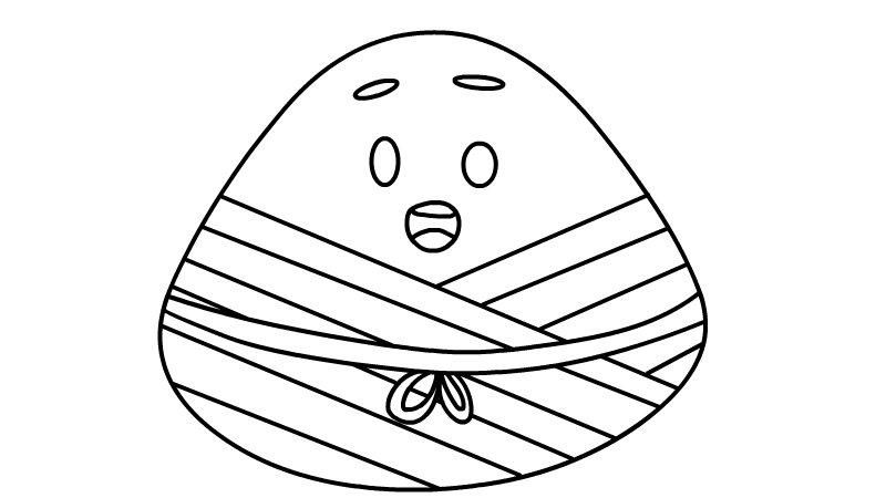 可爱粽子简笔画怎么画可爱粽子简笔画画法