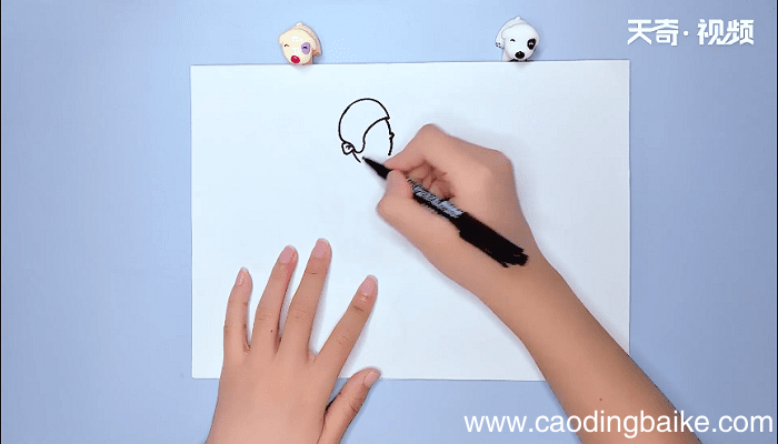 快递员的简笔画 快递员的简笔画画报
