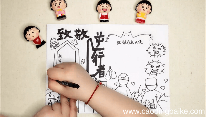 逆行者手抄报 逆行者画报