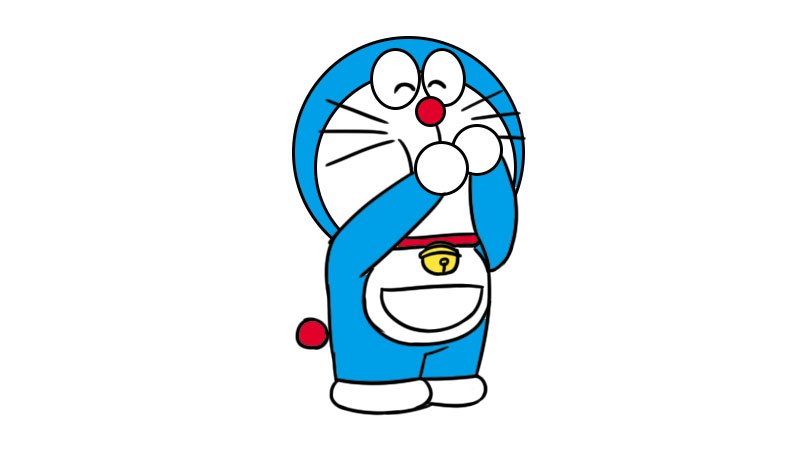 蓝胖子简笔画