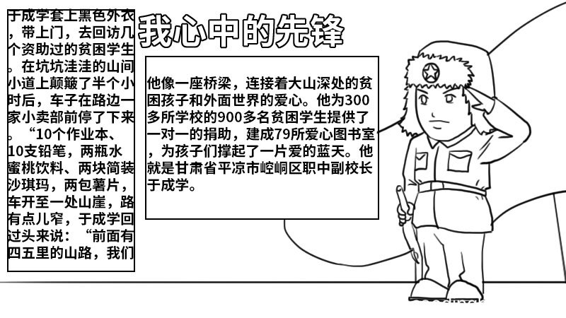 我心中的先锋手抄报 我心中的先锋手抄报怎么画