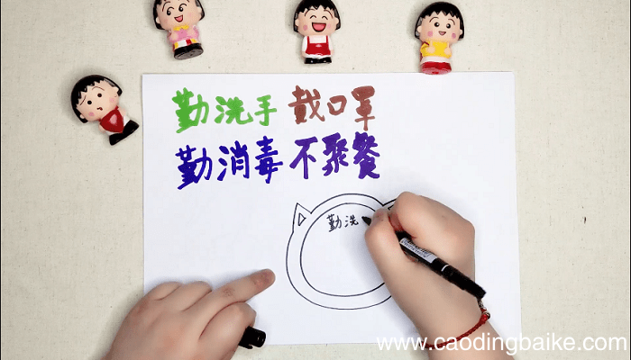 勤洗手戴口罩手抄报 勤洗手戴口罩画报